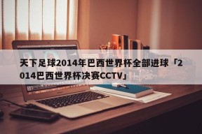 天下足球2014年巴西世界杯全部进球「2014巴西世界杯决赛CCTV」