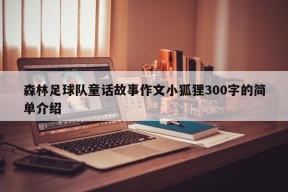 森林足球队童话故事作文小狐狸300字的简单介绍