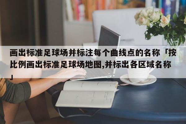 画出标准足球场并标注每个曲线点的名称「按比例画出标准足球场地图,并标出各区域名称」  第1张