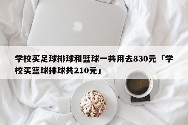 学校买足球排球和篮球一共用去830元「学校买篮球排球共210元」  第1张